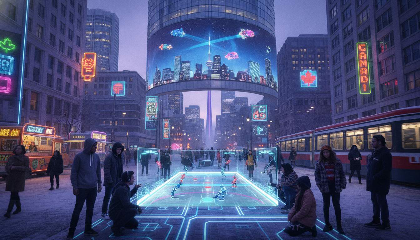 A dynamic cityscape representing the City Adventure Bonus