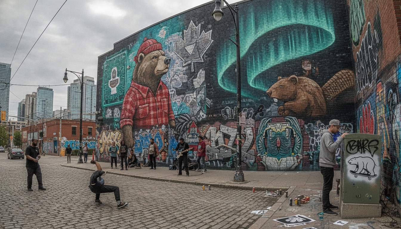Artistic representation of the Street Art Free Spins promotion